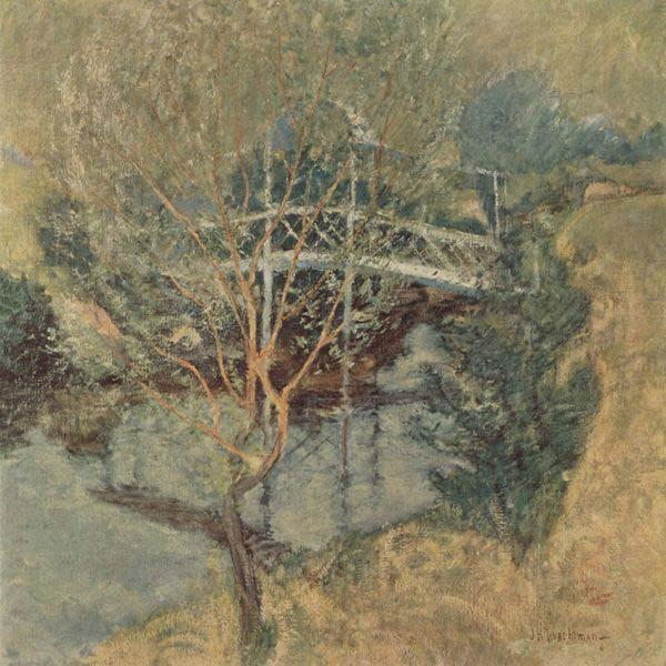 John Henry Twachtman The White Bridge, Germany oil painting art